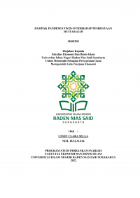 Image of DAMPAK PANDEMI COVID-19 TERHADAP PEMBIAYAAN MUSYARAKAH