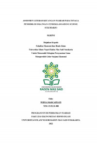 Image of ASSESMEN LITERASI KEUANGAN SYARIAH PADA TENAGA PENDIDIK DI SMA INSAN CENDEKIA BOARDING SCHOOL SUKOHARJO