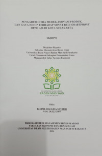 Image of Pengaruh Citra Merek, Inovasi Produk, dan Gaya Hidup Terhadap Minat Beli Smartphone Oppo A96 Di Kota Surakarta