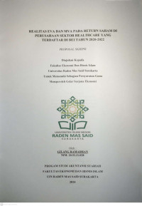 Image of Realitas EVA dan MVA Terhadap Return Saham Di Perusahaan Sektor Energy Yang Terdaftar di BEI Tahun 2020-2022