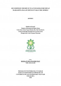 Image of Decomposed Theory of Planned Behavior Minat Mahasiswa Dalam Menggunakan BSI Mobile