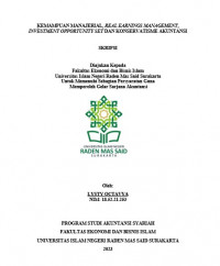Image of KEMAMPUAN MANAJERIAL, REAL EARNINGS MANAGEMENT, INVESTMENT OPPORTUNITY SET DAN KONSERVATISME AKUNTANSI