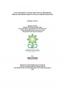 Image of Analysis Impact of Islamic Social Reporting Indexs for Profitability Bank Syariah Indonesia