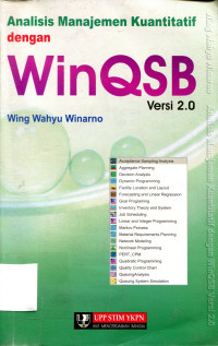 Image of Analisis Manajemen dengan WinQSB Versi 2.0