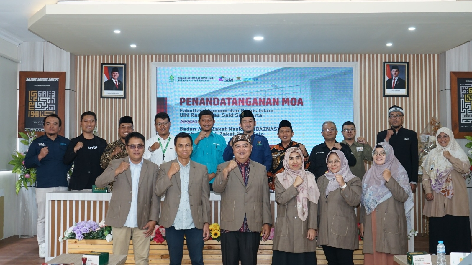 FEBI MOA dengan BAZNAS dan LAZ Solo