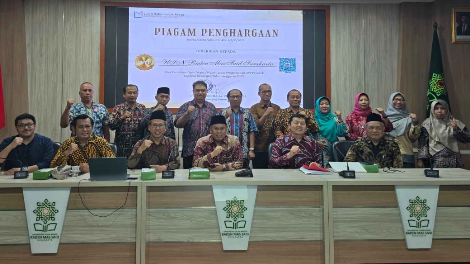 Bukti Transparan, UIN Surakarta Raih Opini WTP