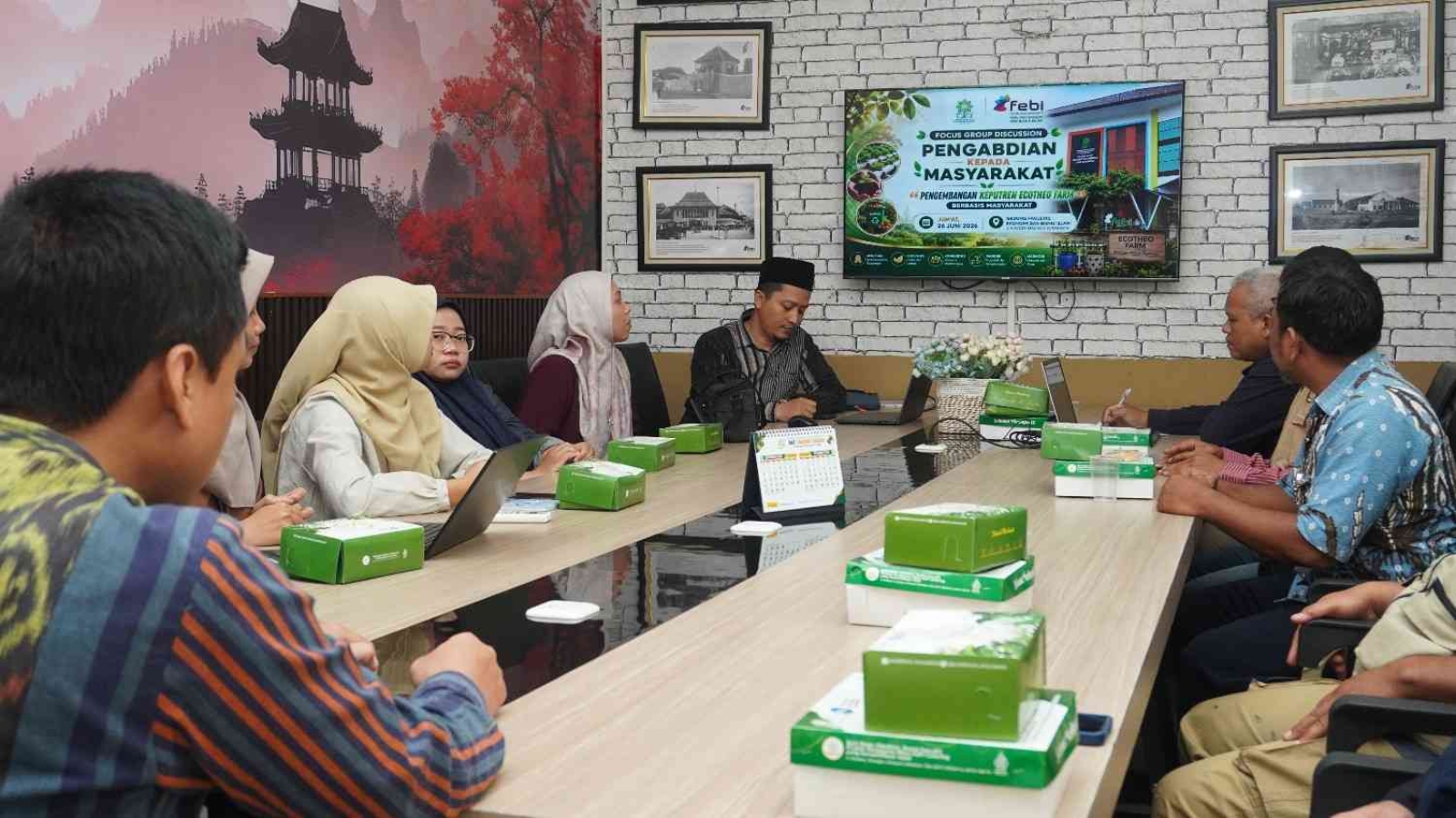 PkM FEBI UIN Surakarta Sukses Gelar FGD Bank Sampah Masjid Lestari Bareng Bank Syariah Sragen dan KORREM